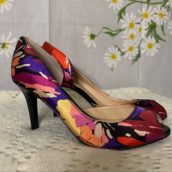 Marc Fisher Shoes - Marc Fisher colorful jewel tone peep toe heels